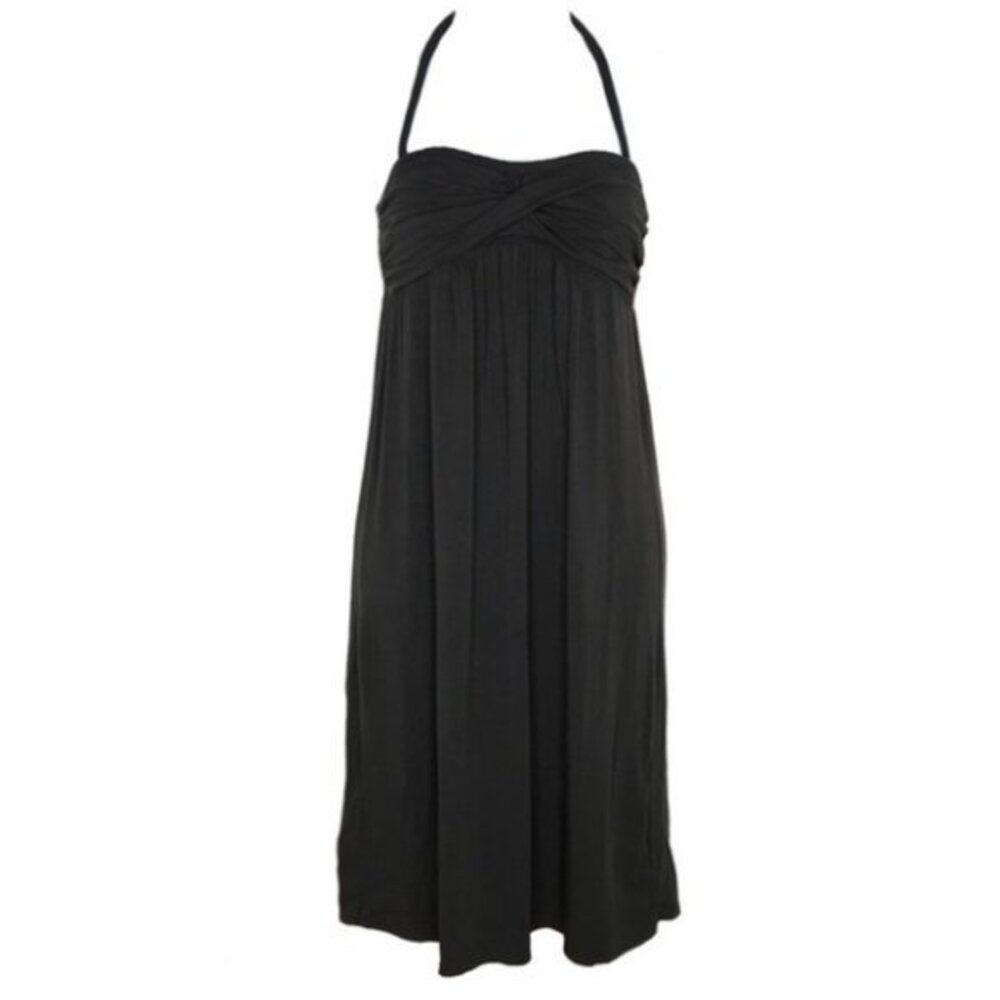 J Crew Dark Gray Convertible Halter Dress …